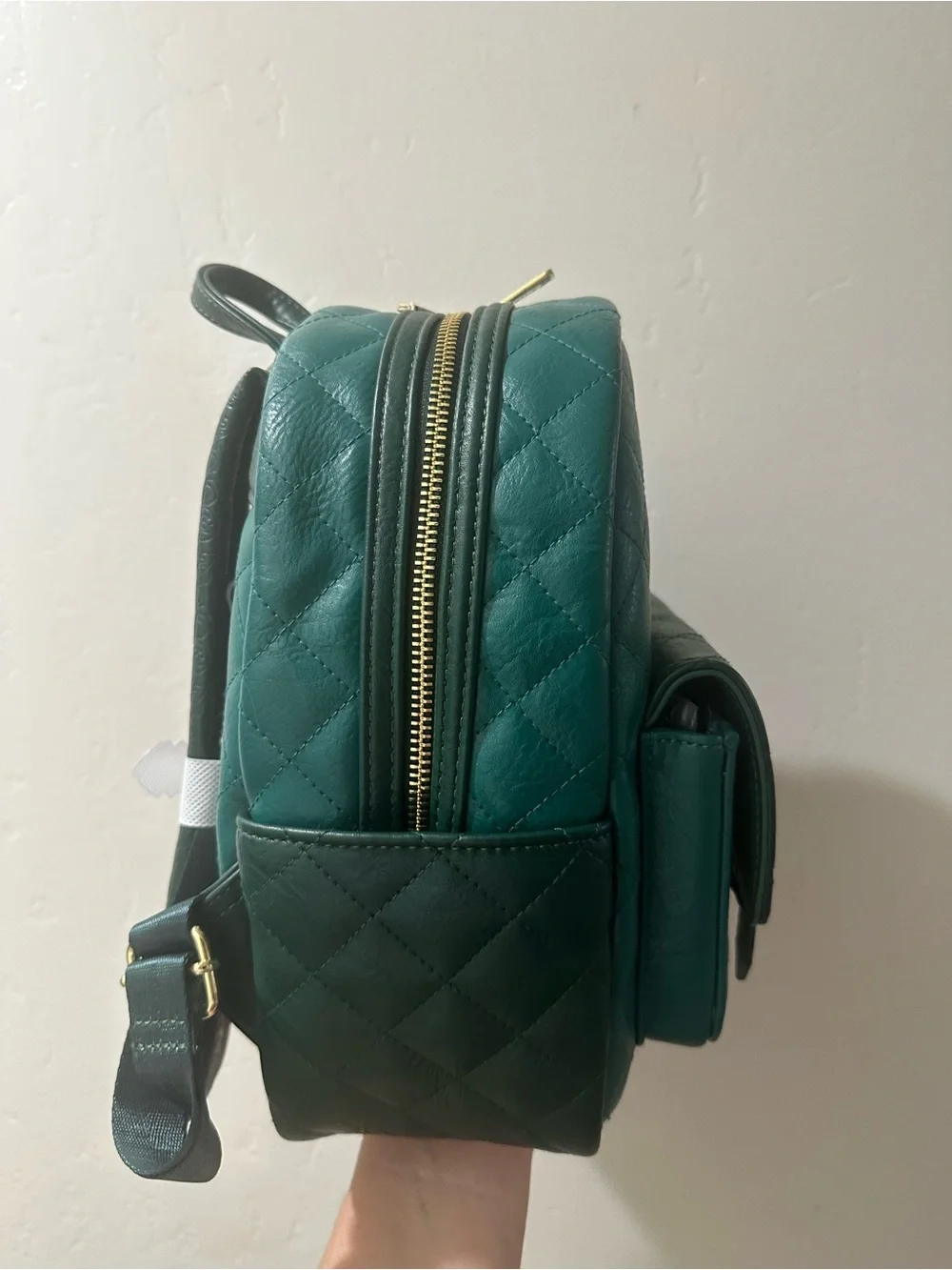 Loungefly Emerald Green Quilted Chip 'n Dale Mini Backpack